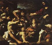  Giovanni Francesco  Guercino The Raising of Lazarus Norge oil painting reproduction